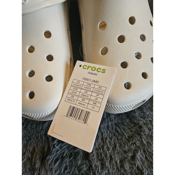 Crocs Unisex Classic Clog - Bone -10Men /12 Women-Brand NEW